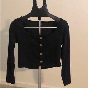 Long sleeve crop top